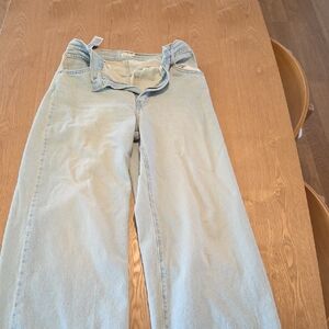 Classic Light Blue Straight Leg Jeans